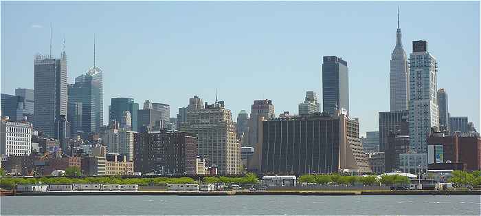 New-York: cot ouest de Manhatttan