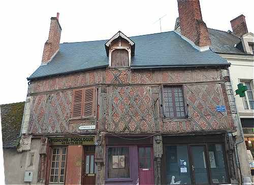 Maison  pans de bois de Saint Aignan