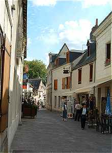 Rue qui conduit au chteau d'Azay le Rideau