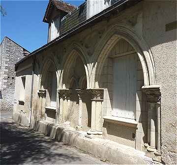 Salle capitulaire du cloitre de l'abbaye de Cormery