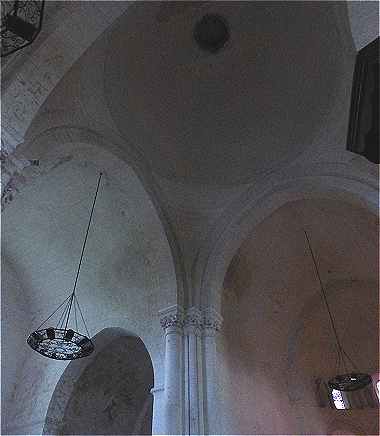 Coupole au-dessus de la croise du transept de l'glise Notre-Dame du Fougeray  Cormery