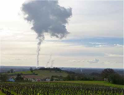 Panorama  partir des hauteurs d'Huismes