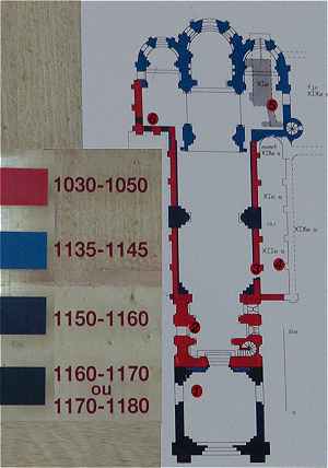 Plan et dates de construction de l'glise Saint Ours