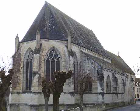 Chevet et ct Nord de l'glise Saint Sulpice de Palluau sur Indre