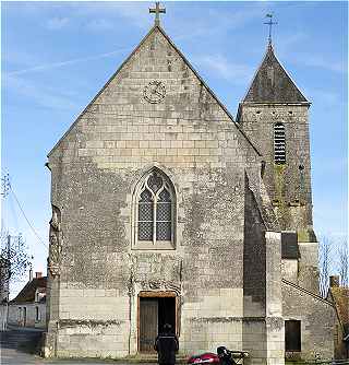 Faade Ouest de l'glise Saint Sulpice de Palluau sur Indre