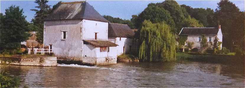 Moulin sur l'Indre  Pont de Ruan