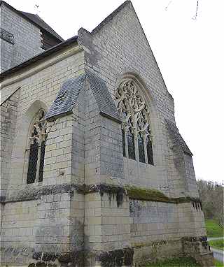 Chevet gothique flamboyant de l'ancienne glise Notre Dame de Rigny