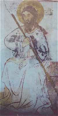 Fresque de l'ancienne glise Notre Dame de Rigny