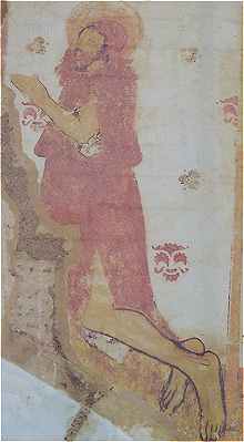 Fresque de l'ancienne glise Notre Dame de Rigny