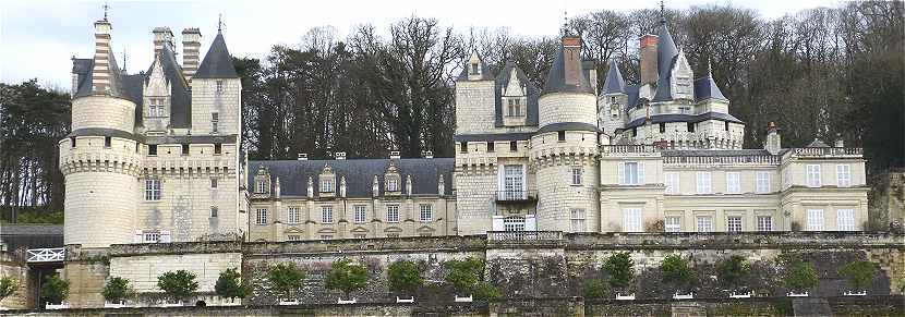 Le chateau d'Ussé vu du côté Nord