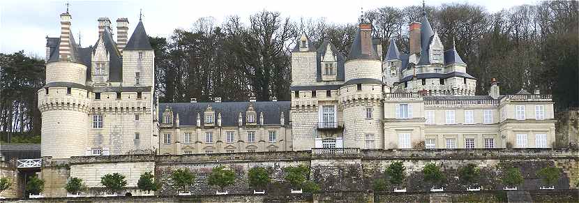 Le chateau d'Uss vu du ct Nord