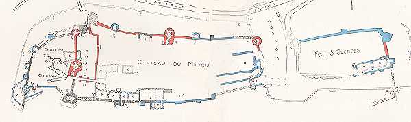 Plan du Chateau de Chinon