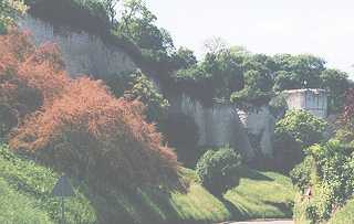 Chateau de Chinon: Murailles coté Nord