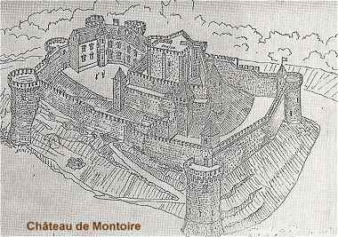 Reconstitution du chteau mdival de Montoire