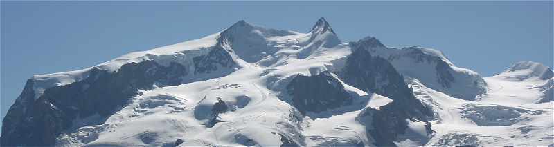 Le Massif du Mont Rose vu de Zermatt