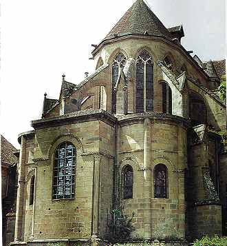 Chevet de l'église de Souvigny