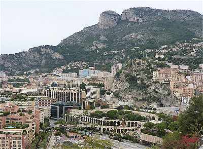 Monaco: l'Ouest et au fond la France