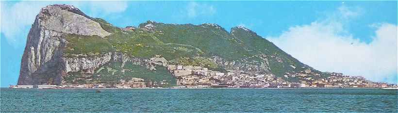 Panorama sur le rocher de Gibraltar