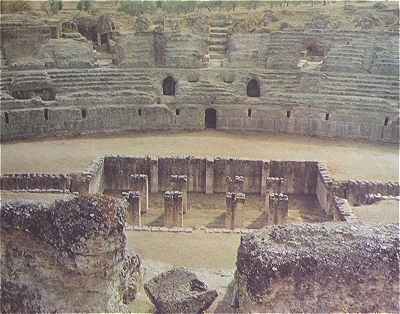 Ruines de la cité Romaine d'Italica près de Cordoue