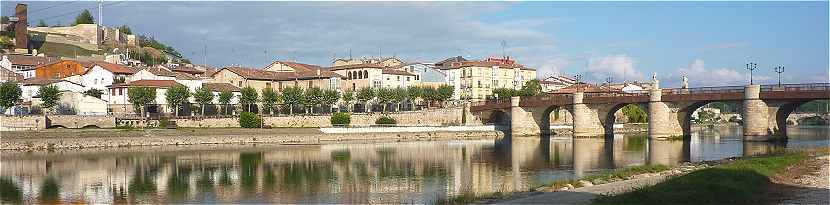 Panorama sur Miranda de Ebro et l'Ebre