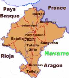 Carte de la Navarre