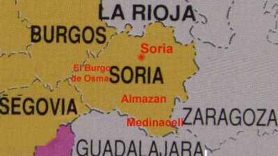 Carte de la Province de Soria