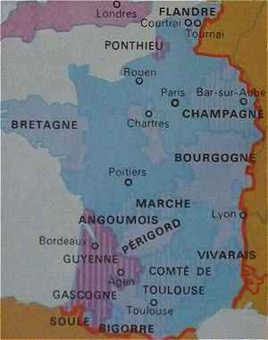 Le royaume de France en 1320