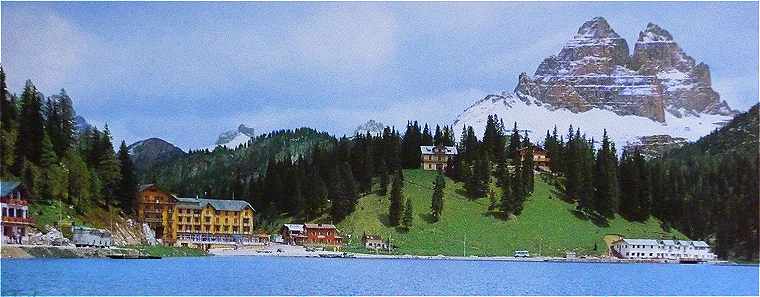 Dolomites: le Lac Misurine et les Cimes du Lavaredo