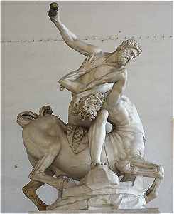 Hercule en lutte contre le centaure Nessus