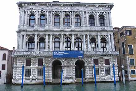 Venise: Le Palazzo Pesaro sur le Grand Canal