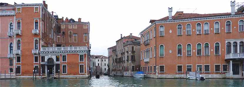 Venise: le Palazzo Barbarigo della Terrazza, le rio di San Polo et le Palazzo Cappello Layard sur le Grand Canal