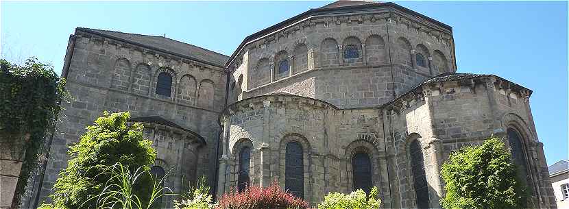 Chevet de l'église de Solignac