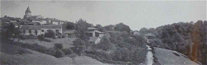 Panorama sur Saint Auvent: photographie du début du XXème siècle