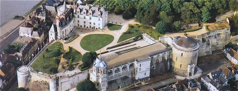 Vue d'ensemble du chteau d'Amboise