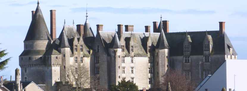 Vue côté Ouest du chateau de Langeais