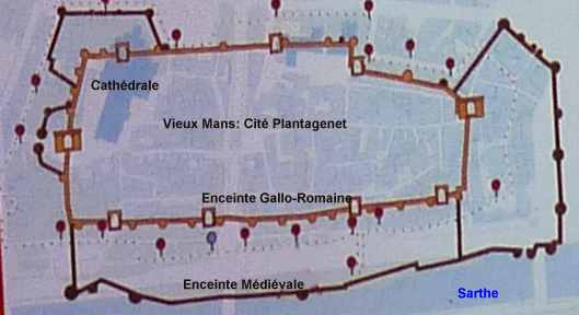 L'enceinte du Mans à l'époque Gallo-Romaine et au Moyen-Age