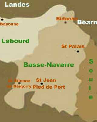 Carte de la Basse-Navarre