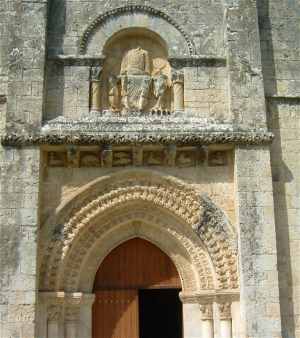 Portail Sud de l'église Saint Pierre de Melle