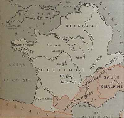 Carte des Gaules