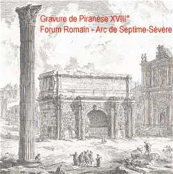 Gravure de Piranse: Arc de Septime-Sevre