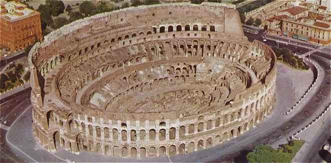 Rome: vue d'ensemble du Colisée