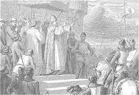 Urbain II prechant la Croisade à Marmoutier