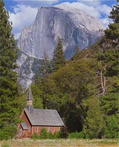 Yosemite Valley Chapel dans le Parc Yosemite en Californie