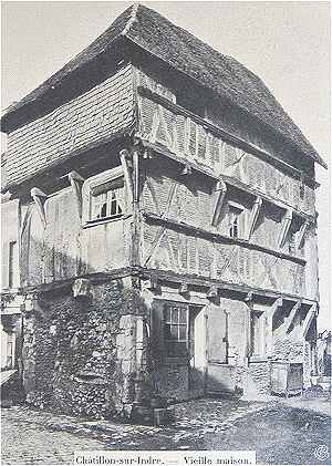 Maison ancienne (disparue) à Châtillon sur Indre